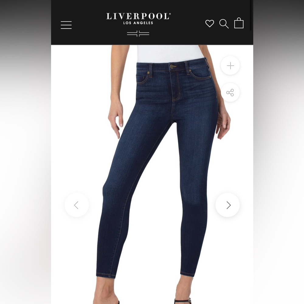 Liverpool skinny high rise jeans